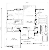 Main Floor Plan for Travis Spratlin custom home in Falls Crest