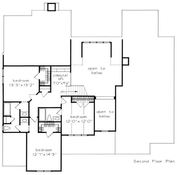 Upper Floor Plan for Travis Spratlin custom home in Falls Crest Auburn, AL